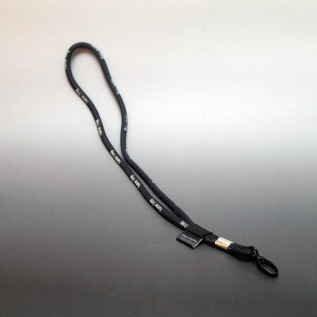 Lanyard mit Karabiner, individuell bedruckt, rund.