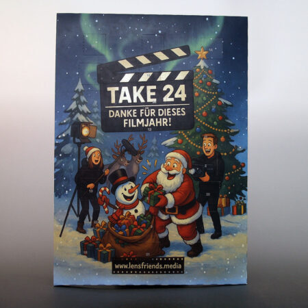 klassischer Adventskalender mit Schokoladenfüllung